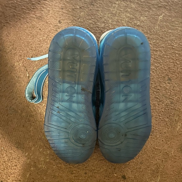 Transparent Louis vuttion high top trainer sneaker BLUE OPEN TO TRADES - Picture 8 of 8
